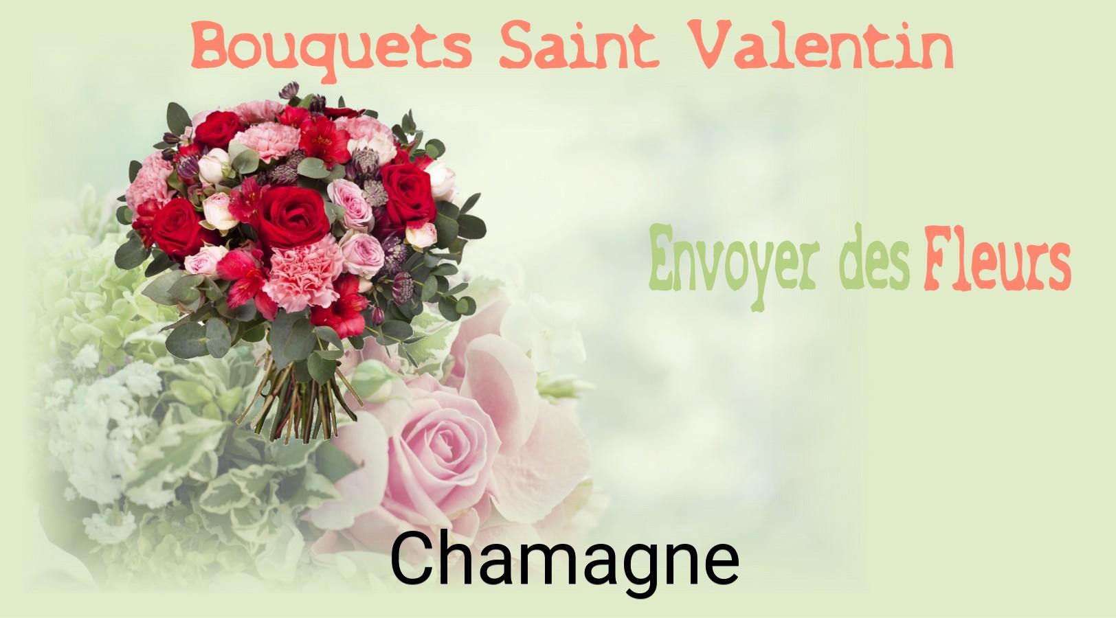Roses de Saint-Valentin livrées à Chamagne